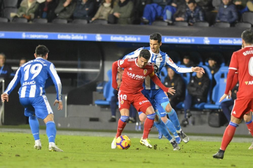 El Dépor doblega al Zaragoza en Riazor