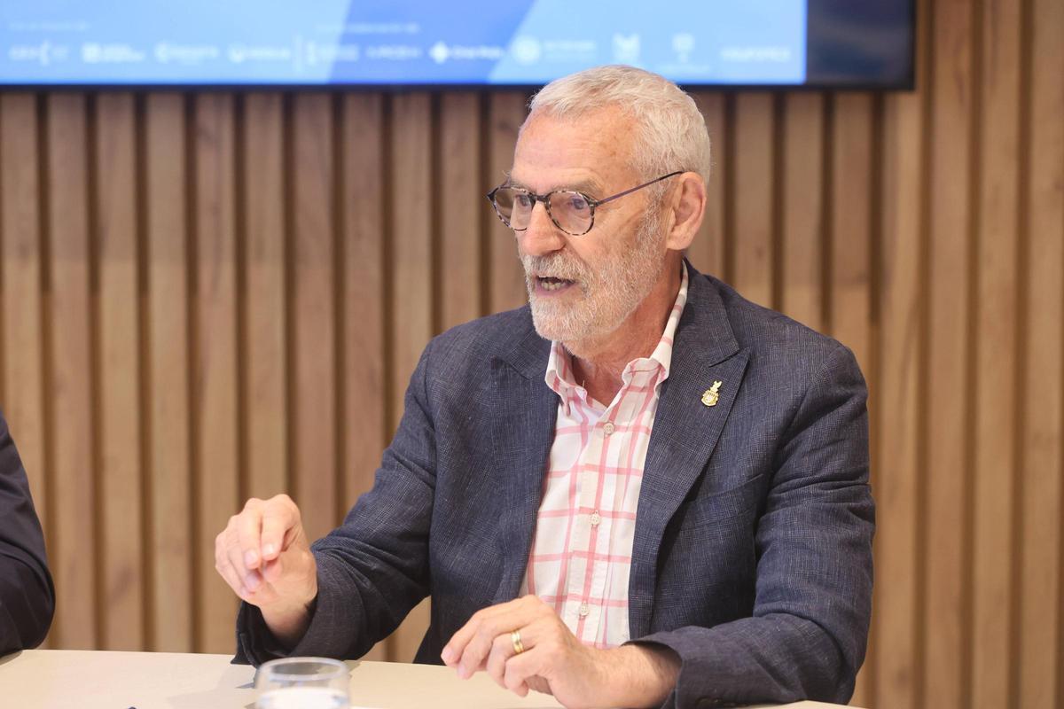 Miguel Chavarría, presidente de Pactem Nord y alcalde de Alboraia, durante su intervención.
