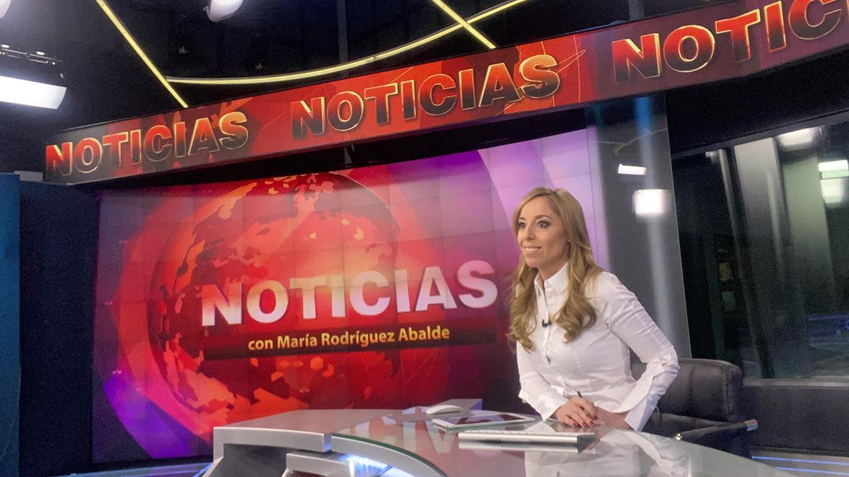 María Rodríguez Abalde, presentadora del canal internacional de noticias RT en español de Rusia.