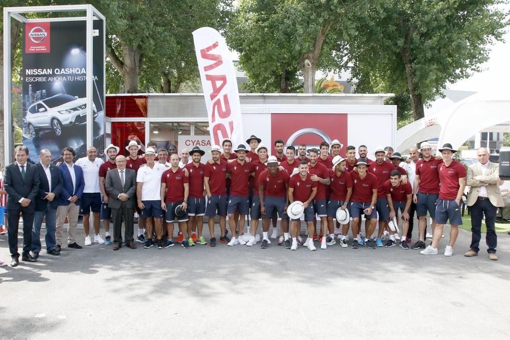 Visita del Sporting de Gijón a la Feria de Muestras de Asturias