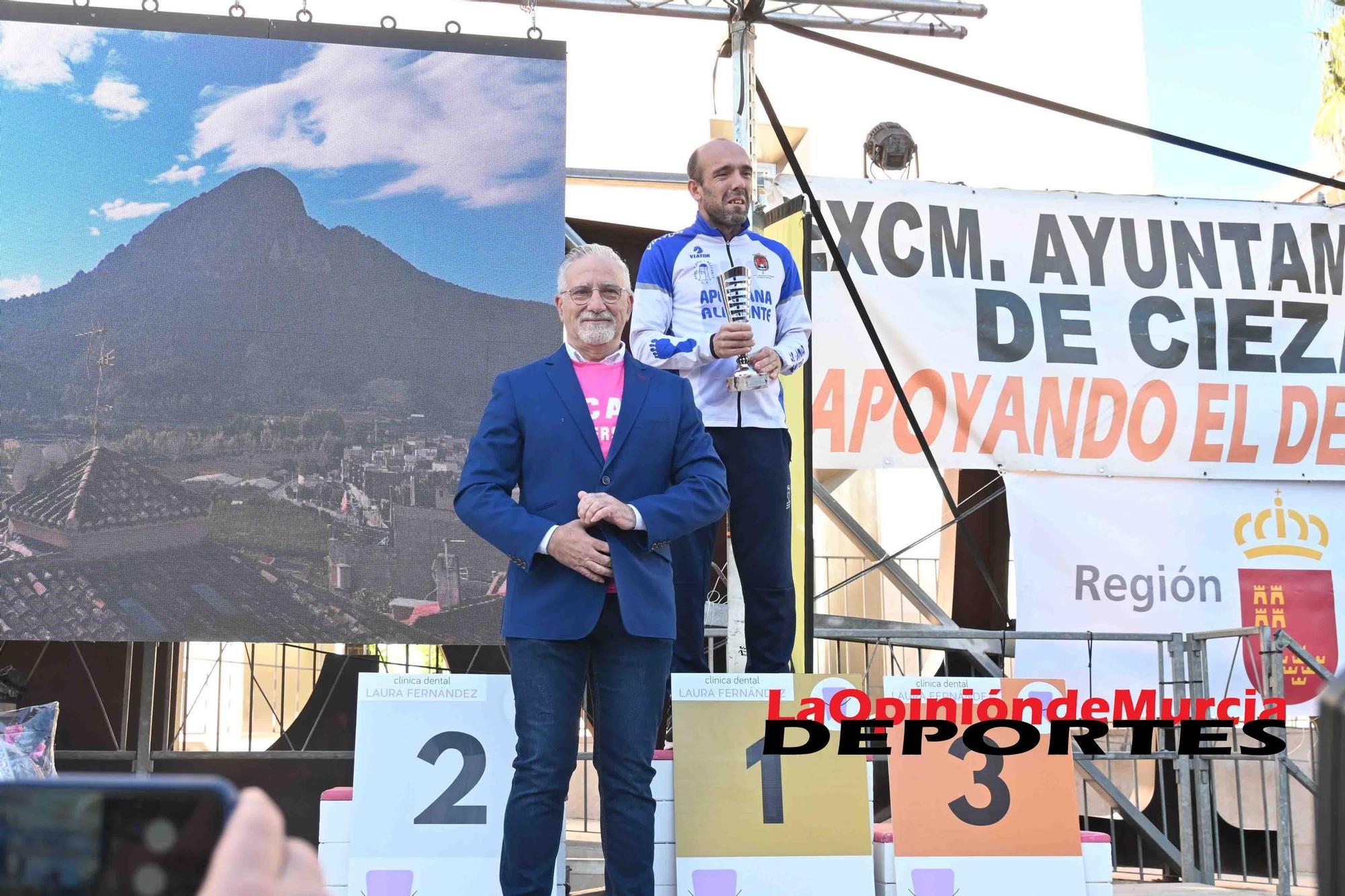 FOTOS: Podio de la Media maratón de Cieza