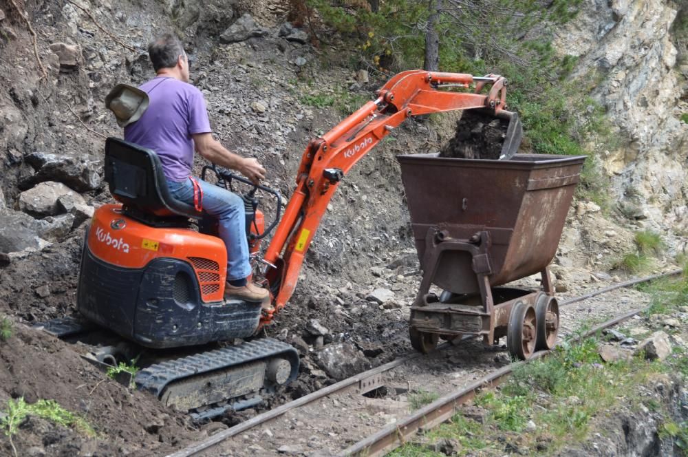 El trenet de coll de Pradell, en via morta