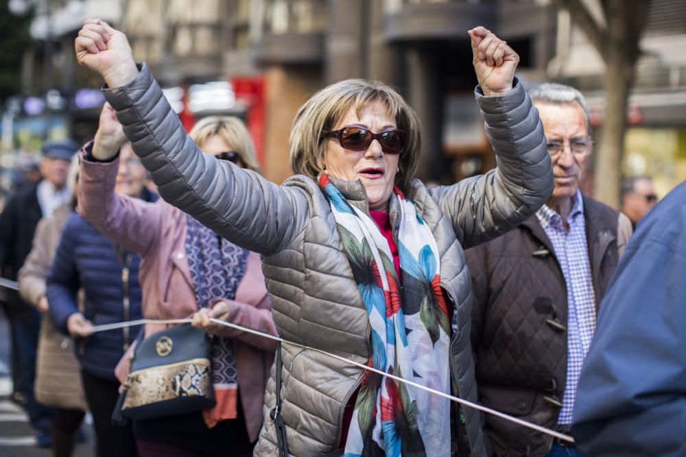 Manifestación en València por unas pensiones dignas