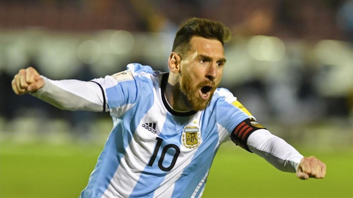 Messi es quien más goles ha celebrado en unas eliminatorias mundialistas