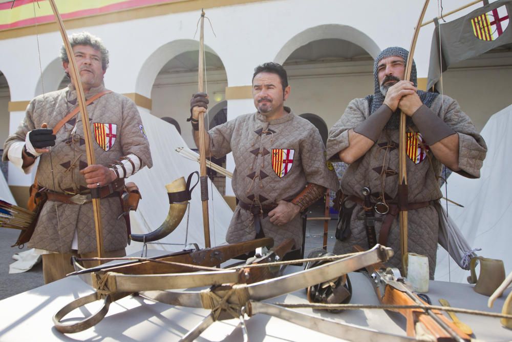 Recreaciones militares de época en el cuartel de la Alameda