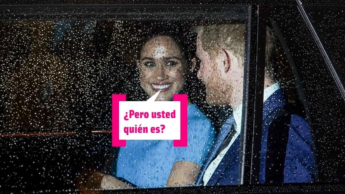 Meghan Markle y Harry en el coche