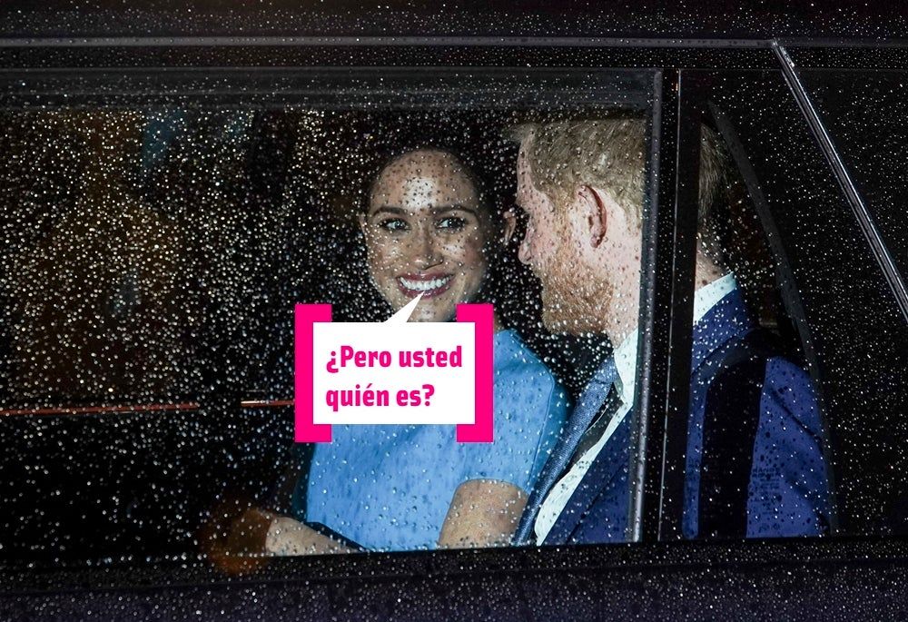 Meghan Markle y Harry en el coche