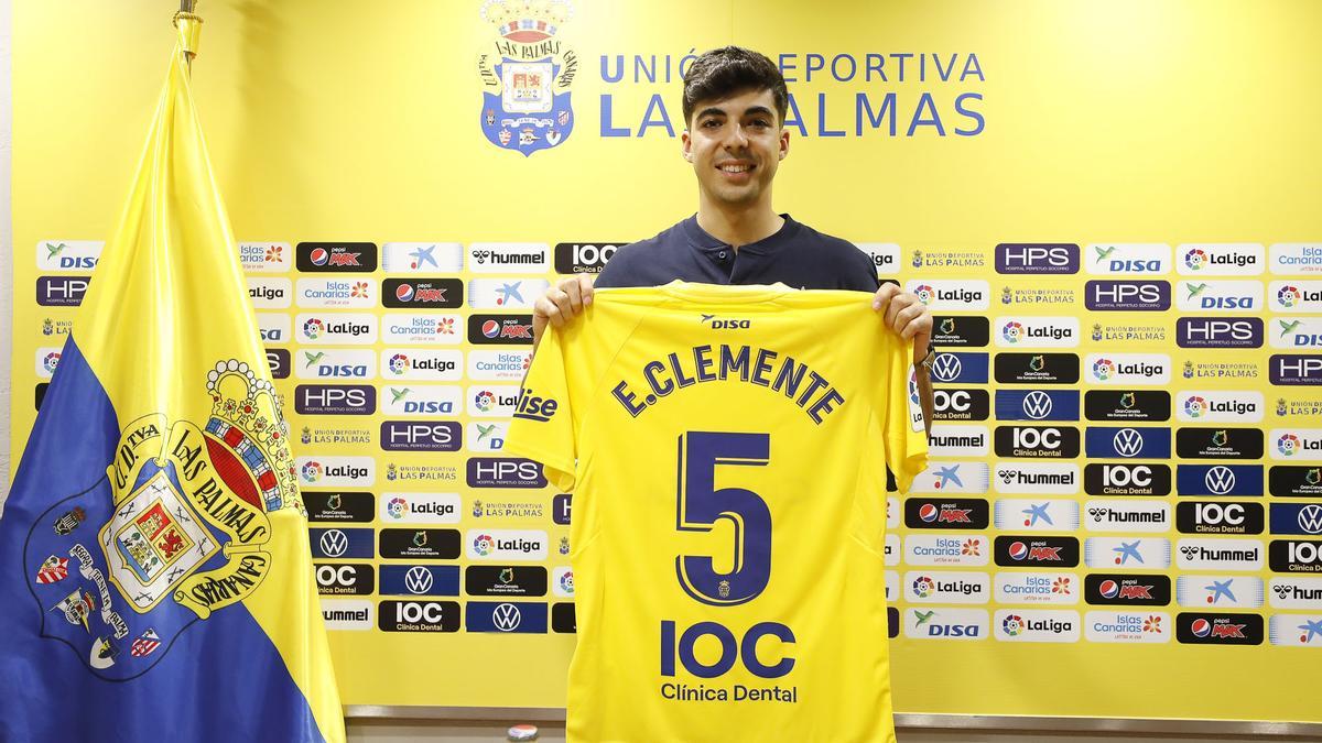 Enrique Clemente, en su presentación con la UD Las Palmas.