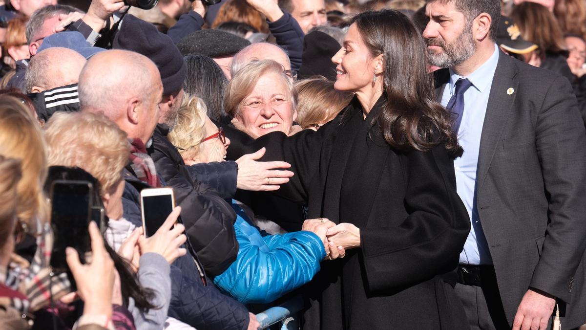 La reina Letizia, en su visita a Petrer en 2023.