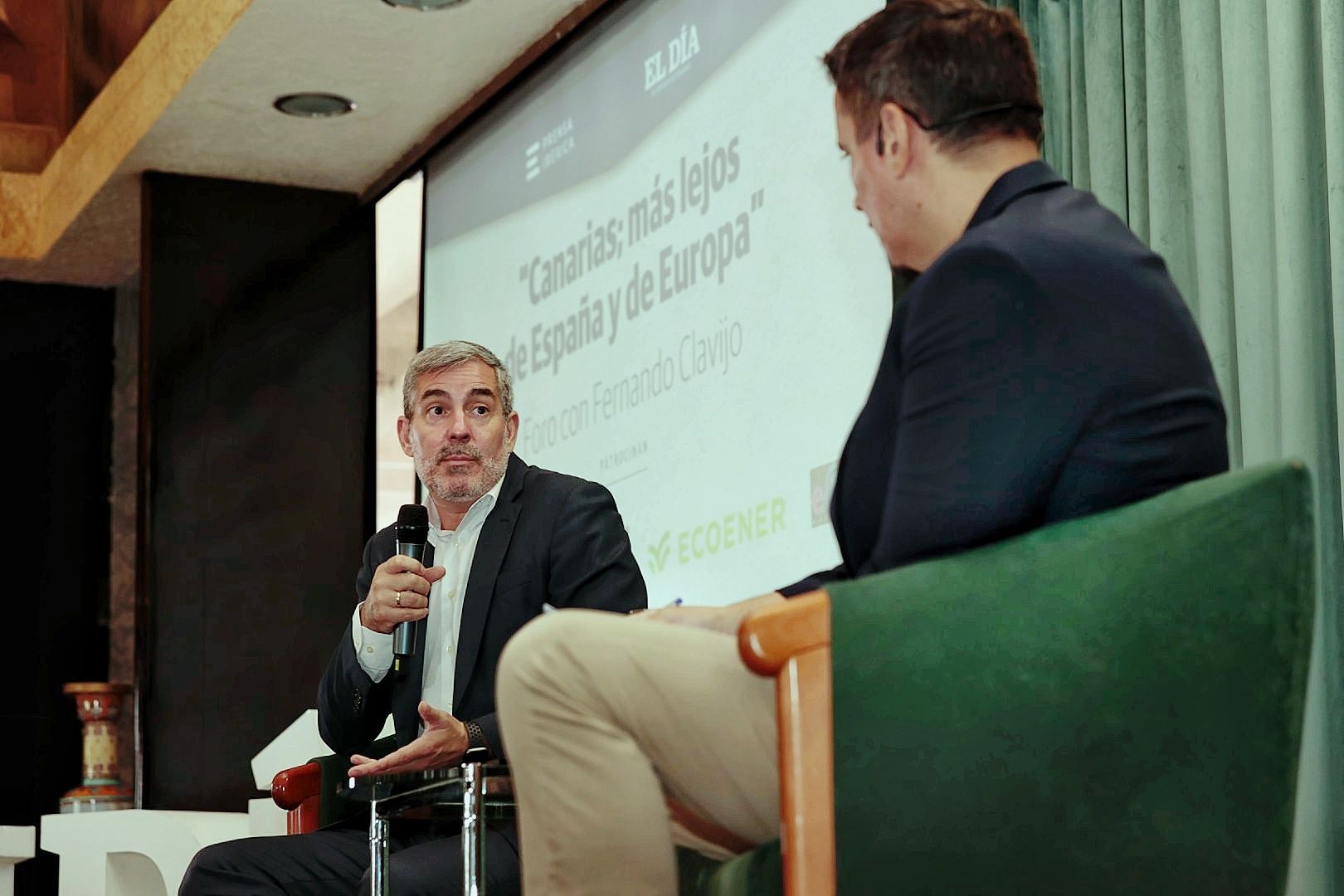Fernando Clavijo en el Foro de El Día 'Canarias; más lejos de España y Europa'