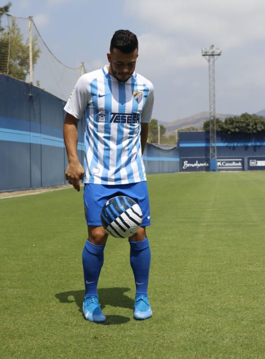 El Málaga CF presenta a Sadiku , González, y Benkhemassa