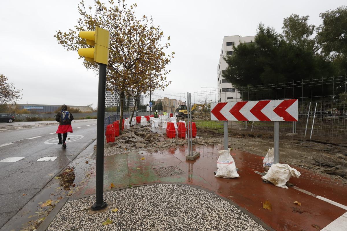 FOTOGALERÍA | Comienza la reforma de la Avenida Cataluña de Zaragoza