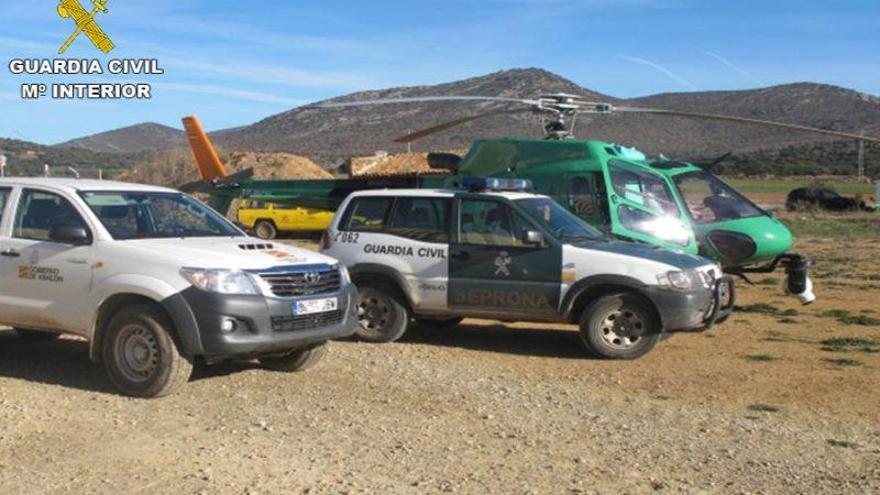 Denuncian a un helicóptero que sobrevolaba la laguna de Gallocanta