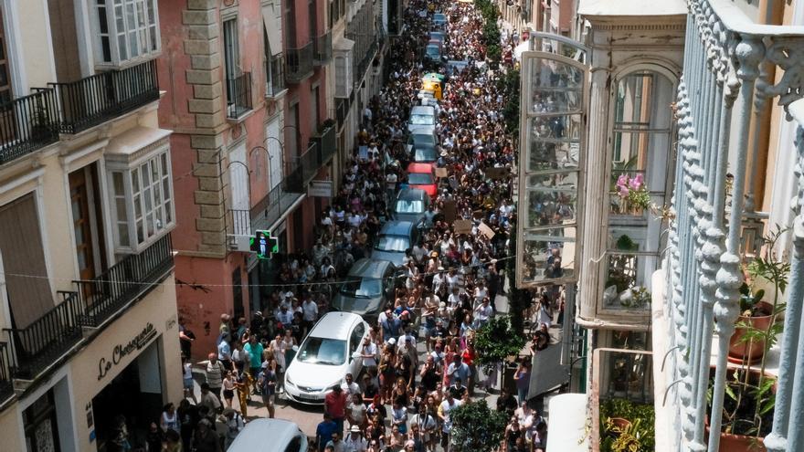 La manifestación del 29J por una vivienda digna en Málaga, en fotos