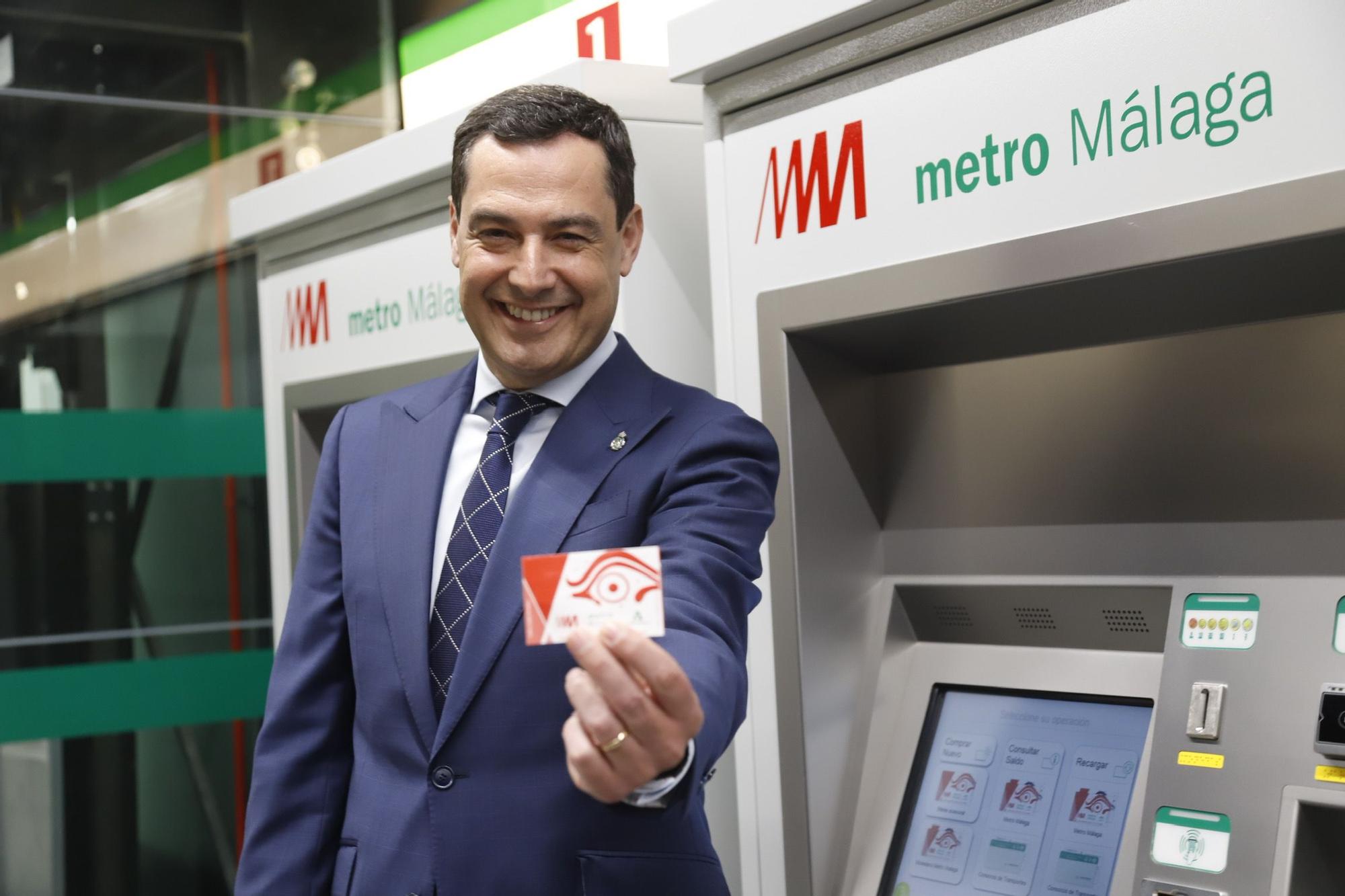 Inauguración de la ampliación del metro de Málaga hasta el Centro