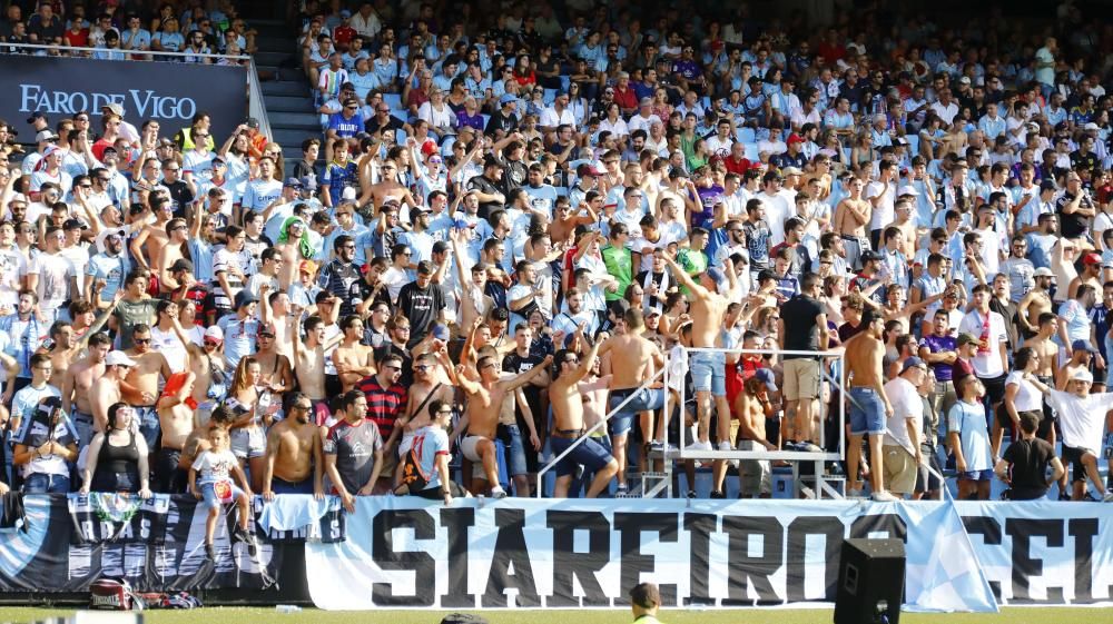 Intensidad a flor de piel en el duelo entre celestes y rojiblancos en el estadio de Balaídos.