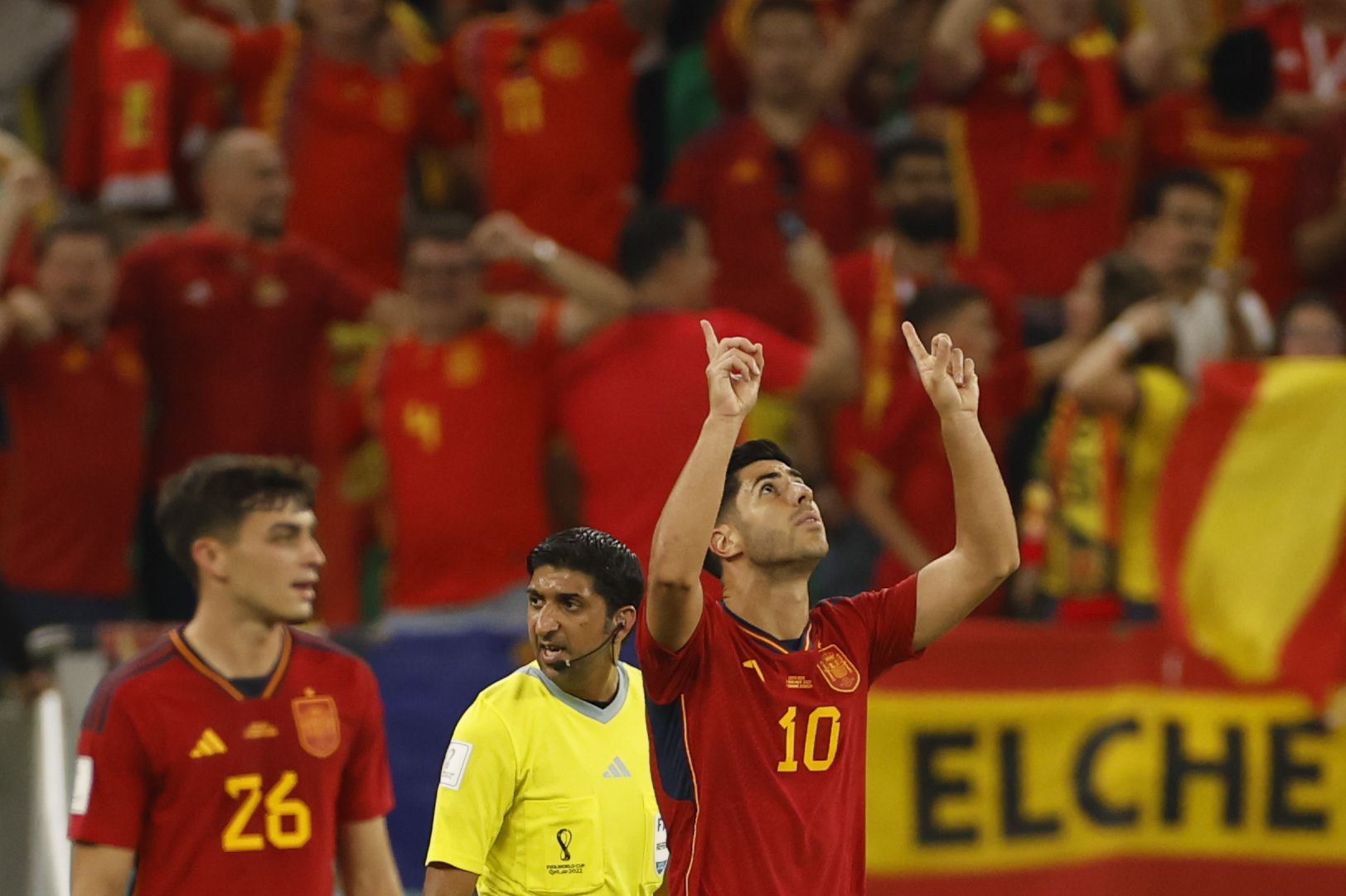 Marco Asensio le dedica el gol a su madre, fallecida hace años.