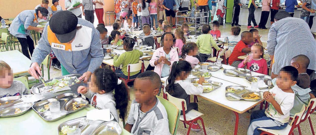 Comedor de uno de los colegios que en el mes de junio ya no tienen servicio por falta de becas desde Educación