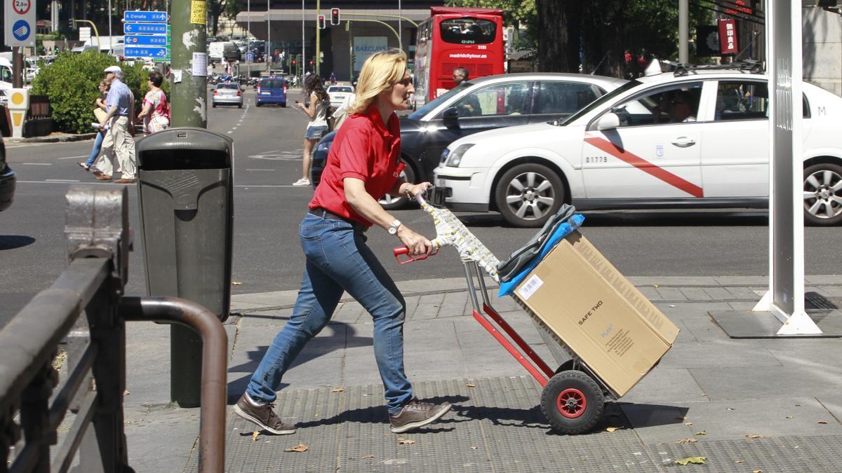 Mujer trabajando.