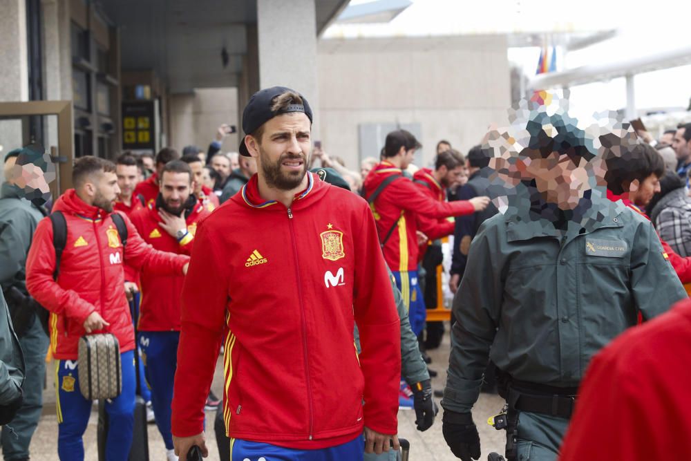 La selección española ya está en Asturias para su partido ante Israel