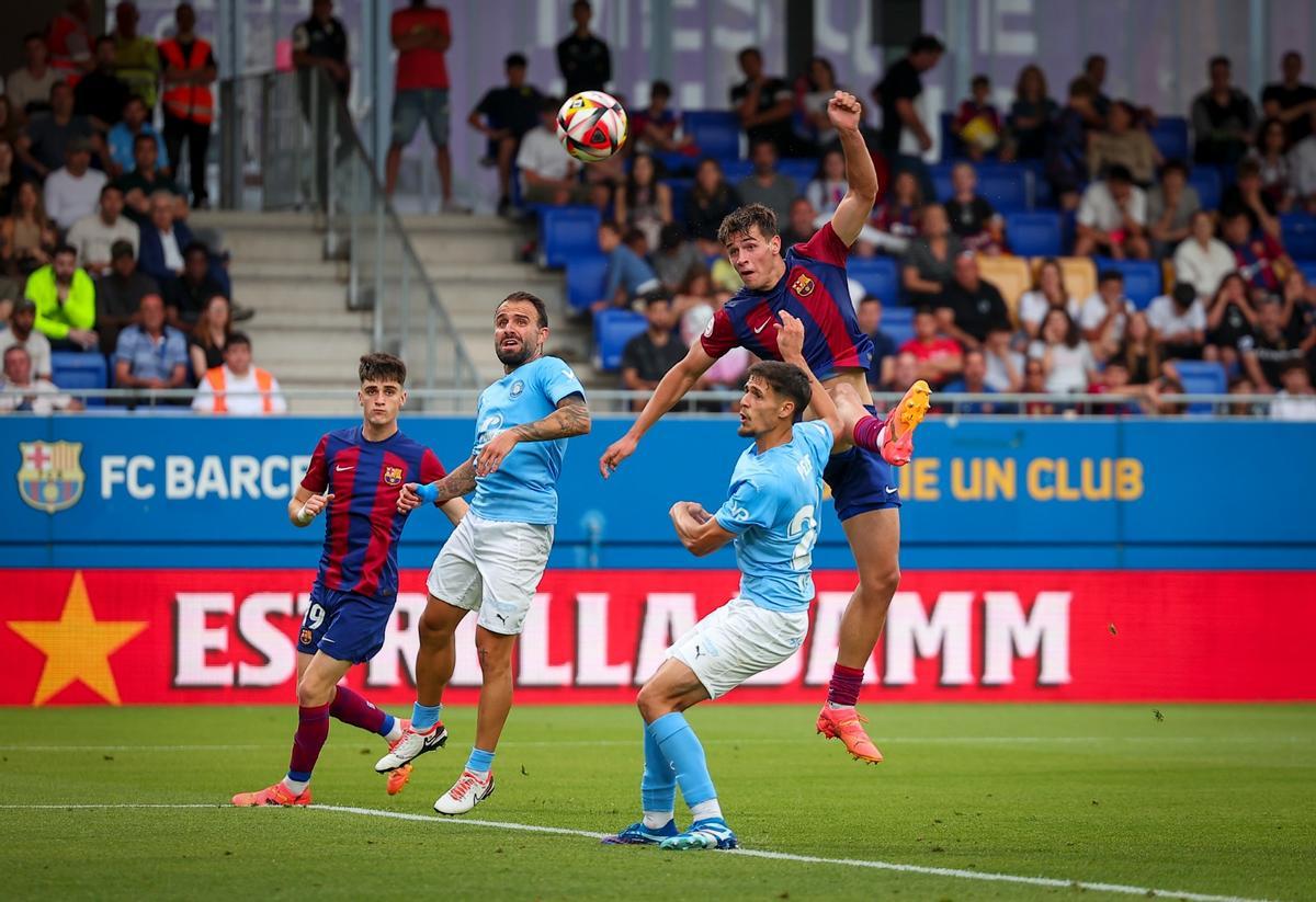 Barça Atlètic - UD Ibiza, partido de vuelta de la semifinal del play-off de ascenso a Segunda, en imágenes.