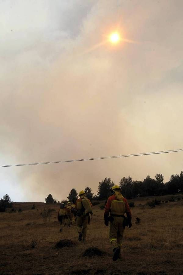 Imágenes del incendio en la Ribagorza