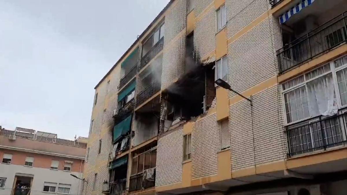 Explosión en una vivienda de Badajoz