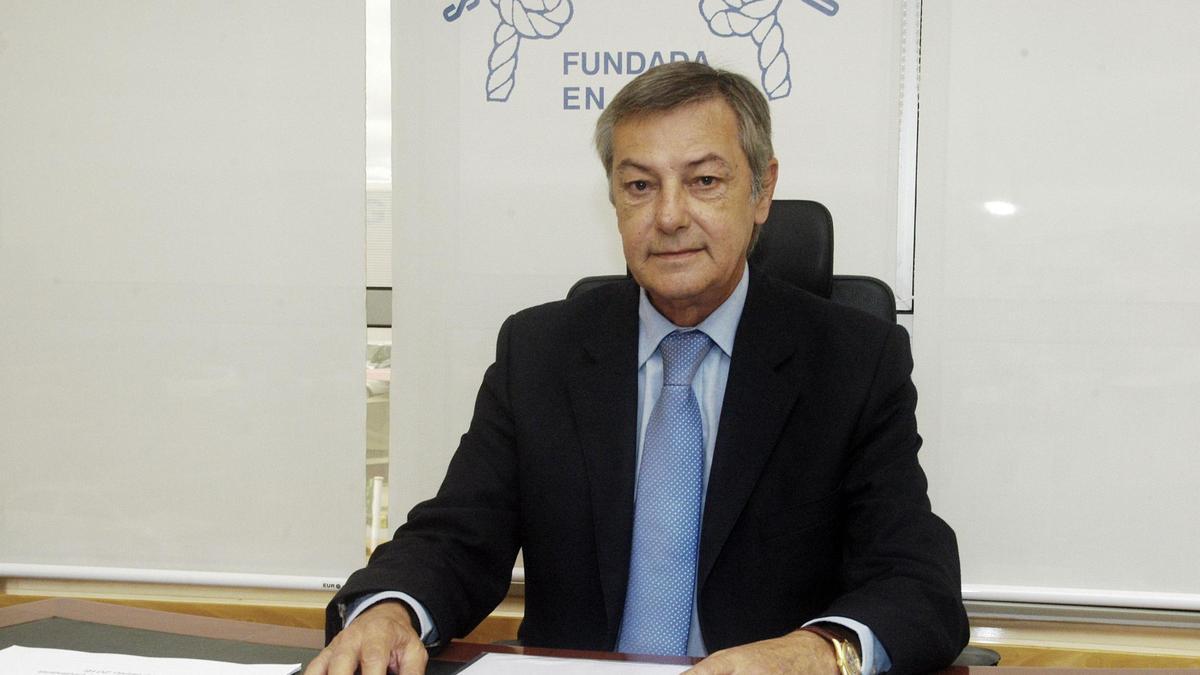 Álvaro Martínez Riva, presidente de la Sociedad de Seguros Mutuos Marítimos de Vigo, que celebra 125 años de travesía al lado de los armadores.