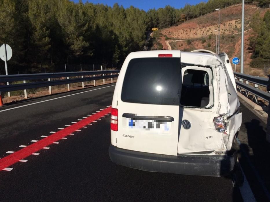 Accident amb nou vehicles implicats a l'eix Diagonal