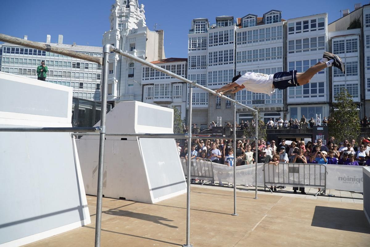 Finales de Freestyle de parkour de GRAVITEO A Coruña Xacobeo
