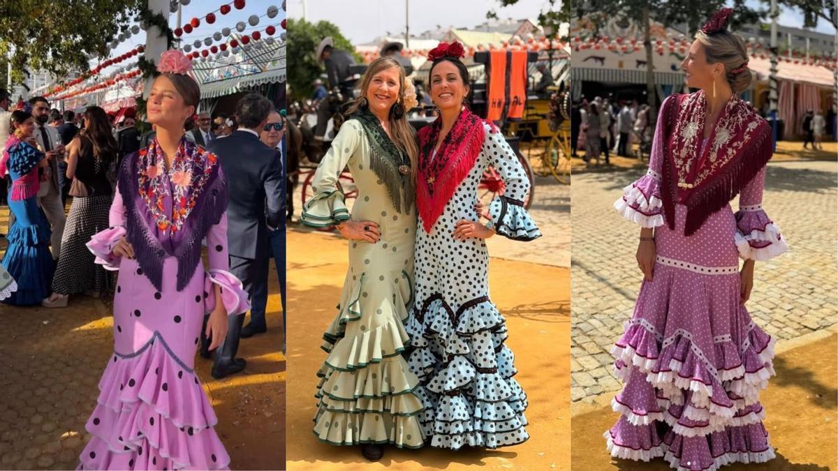 Trajes de MiAbril en la Feria de Sevilla 2025