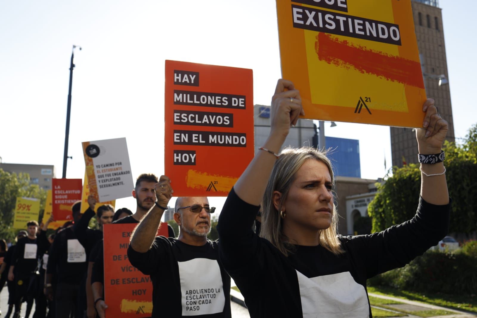 Marcha contra la trata de personas en Zaragoza