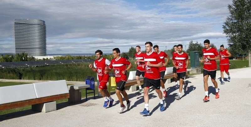 Fotogalería del primer entrenamiento del CAI Zaragoza