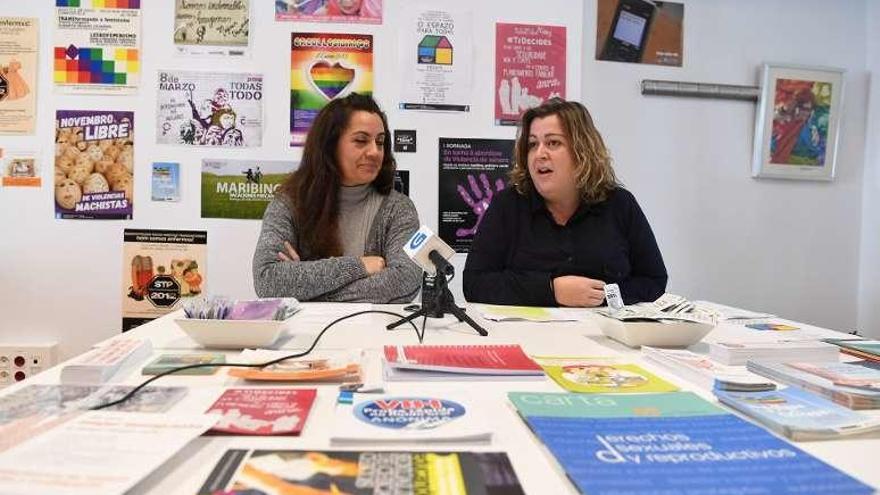 Marisol Insua y Rocío Fraga, en la presentación del espacio.