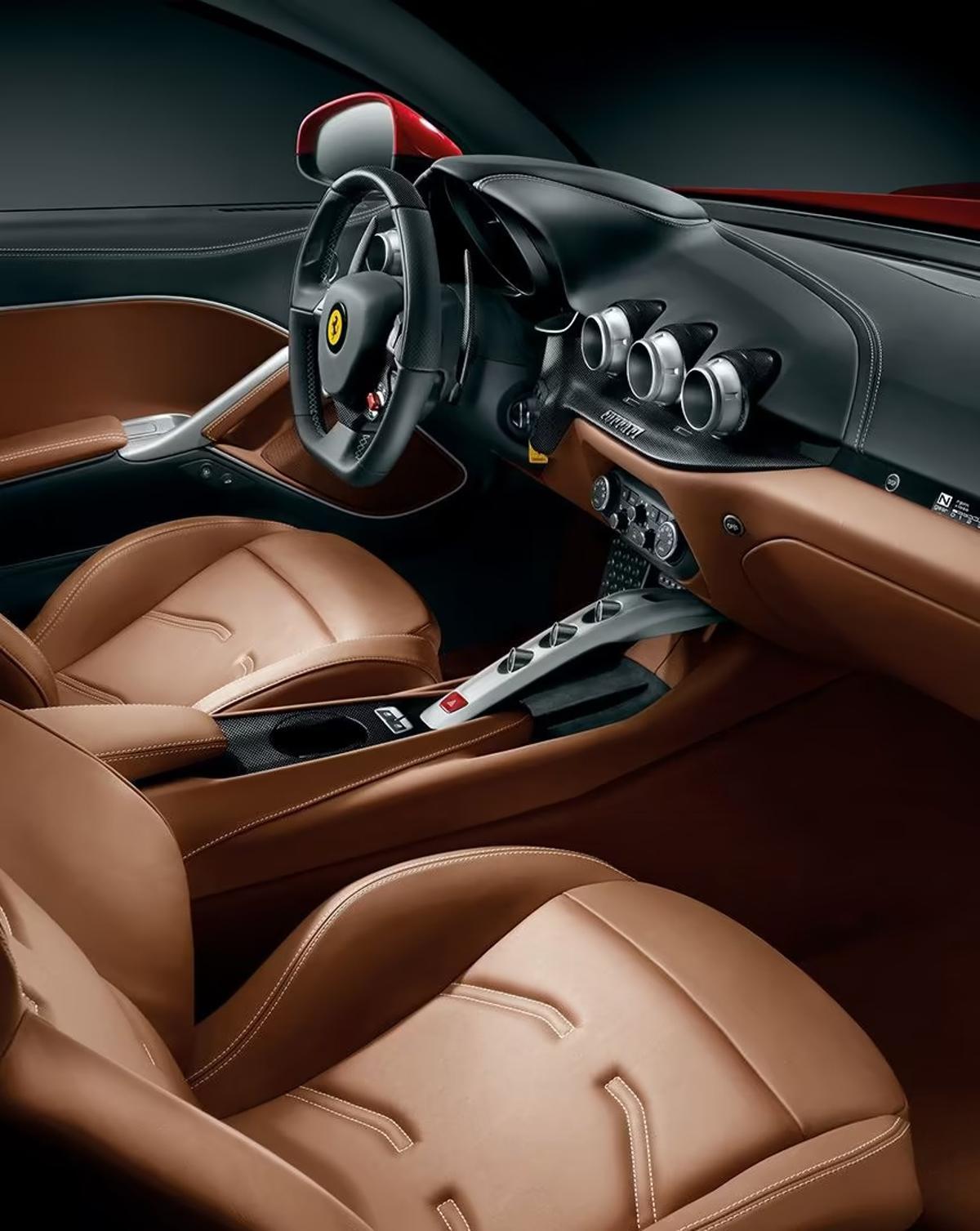 El interior del Ferrari F12