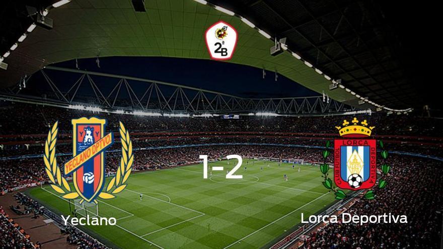 El Lorca Deportiva suma tres puntos a su casillero frente al Yeclano Deportivo (1-2)