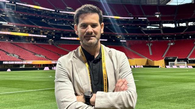 Quim Domènech, en un dels estadis on es va disputar el Mundial. | CEDIDA