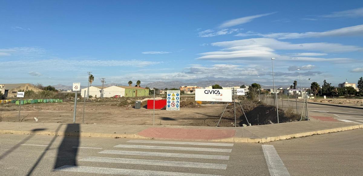 Terreno que albergará la instalación