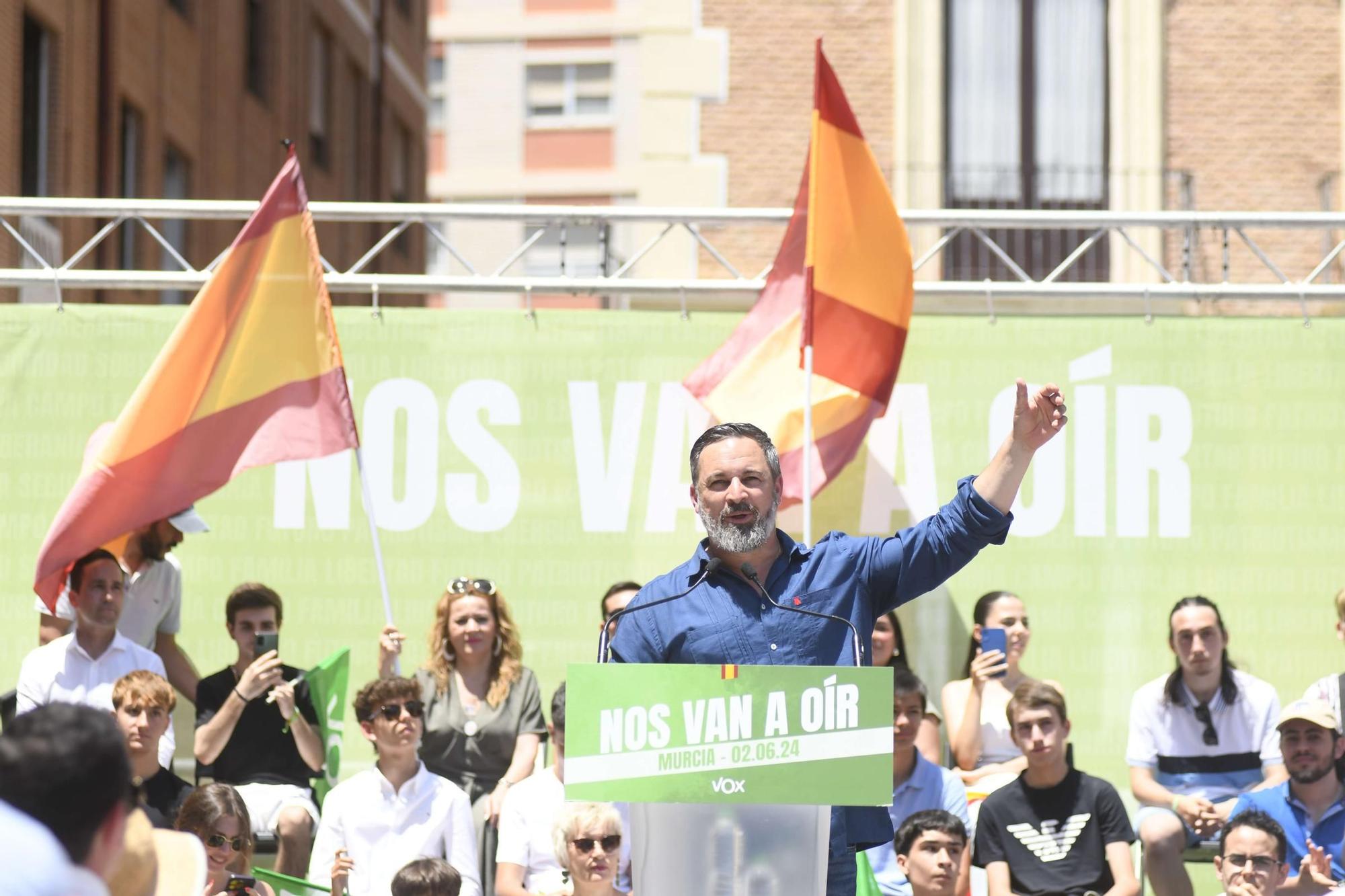 Acto de Santiago Abascal y Jorge Buxadé en Murcia