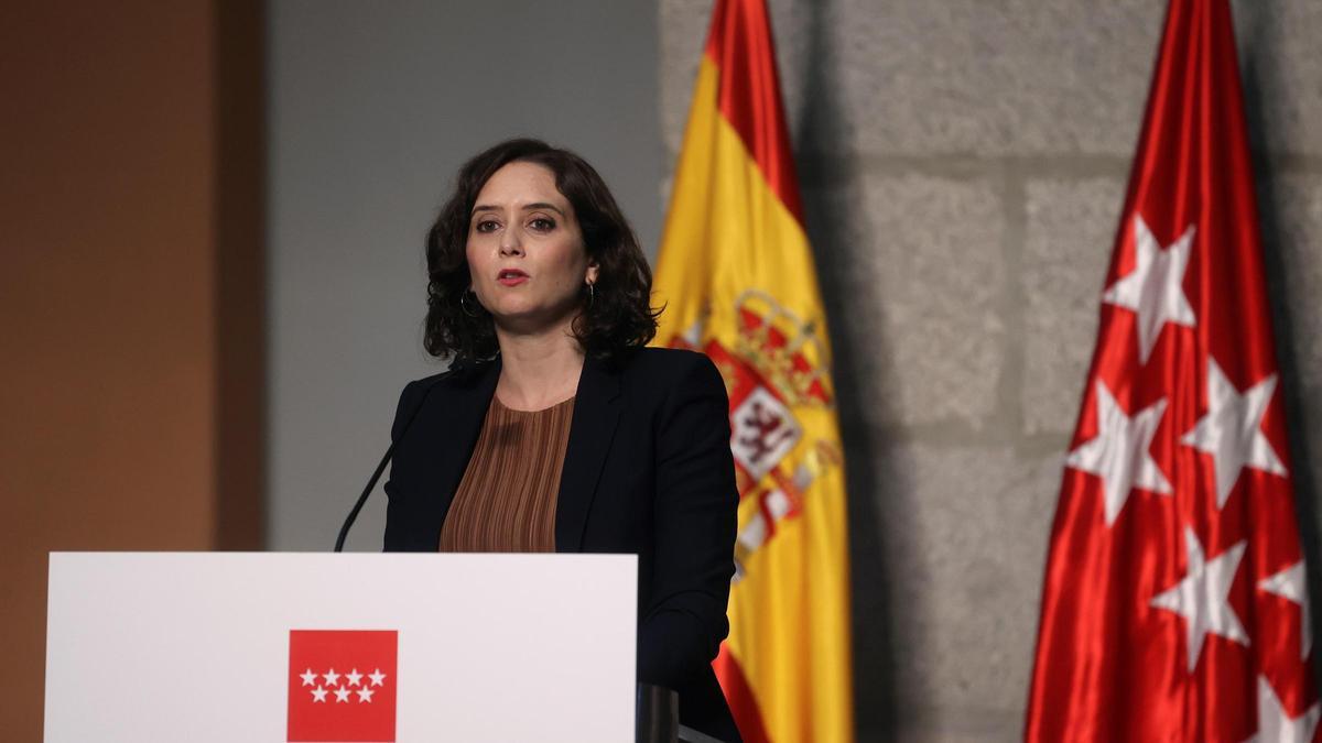 Ayuso critica el repartiment dels fons COVID de la UE que se li fa a la Comunitat Valenciana.