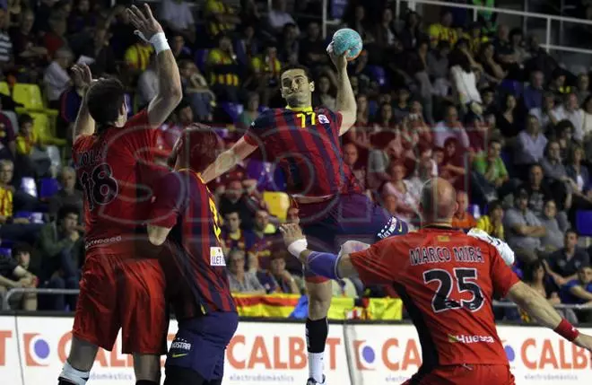 Las imágenes del Barcelona - BM Huesca