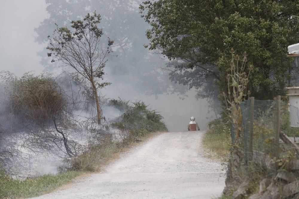 Incendio entre el Colegio Inglés y La Fresneda