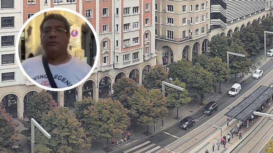Carlos, vendedor de globos en Zaragoza, ante el gran gesto de solidaridad que tiene con él un joven: “Extraño a mi padre”