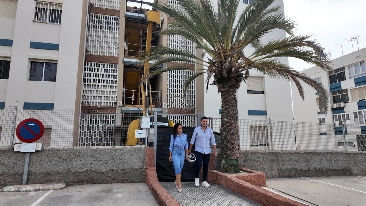 Alejandro Marichal y Lucía Jiménez durante su visita al Grupo IFA