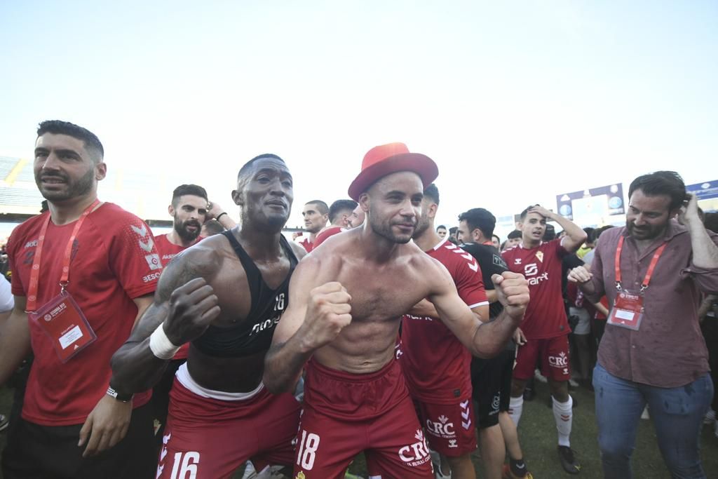 Imágenes de la celebración del ascenso del Real Murcia