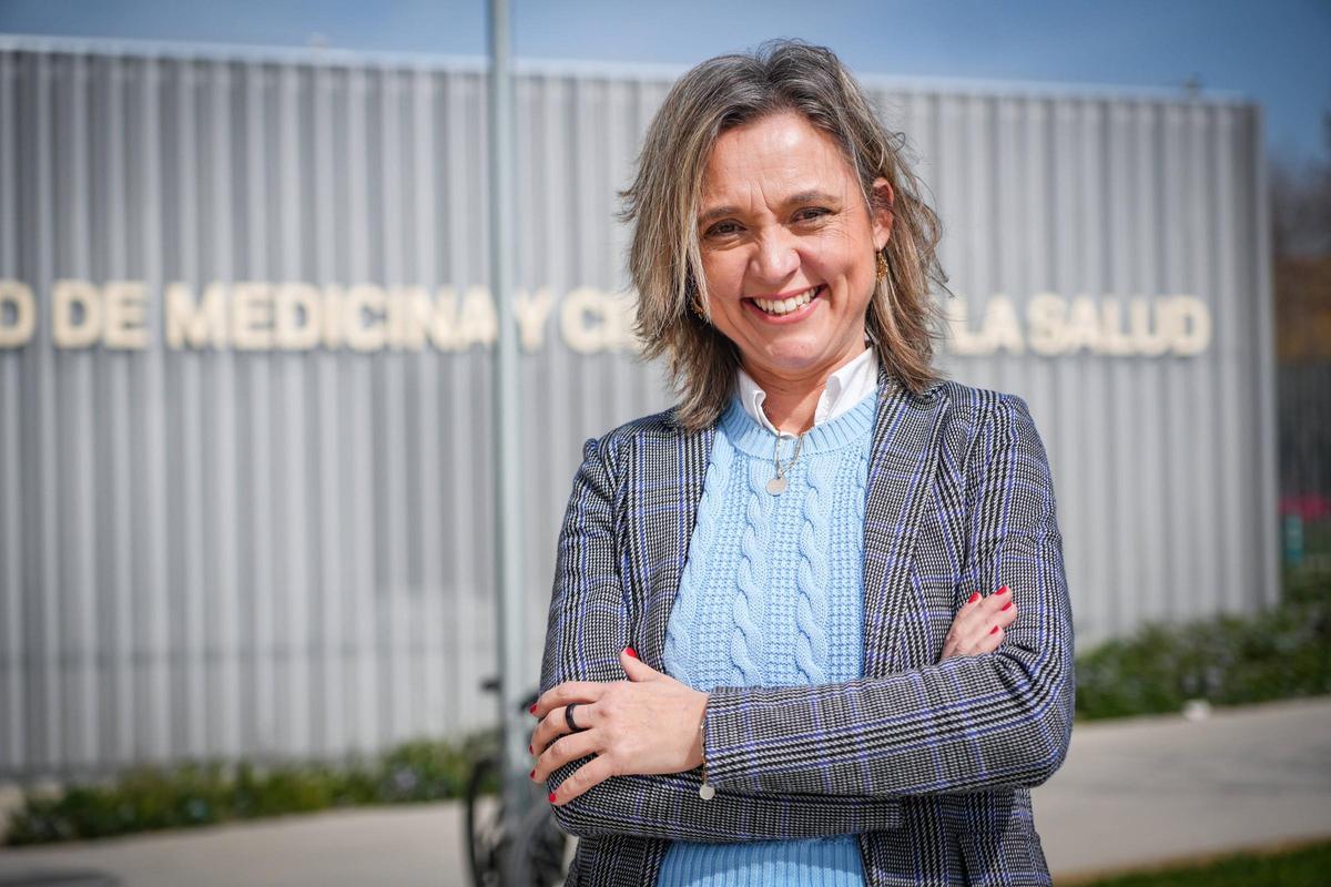Berta Caro, decana de la Facultad de Medicina y la única en esta responsabilidad actualmente en la UEx.