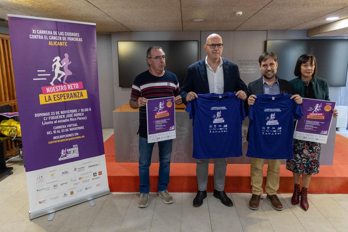Presentación de la XI Carrera Solidaria del Cáncer de Páncreas, que se celebra este domingo