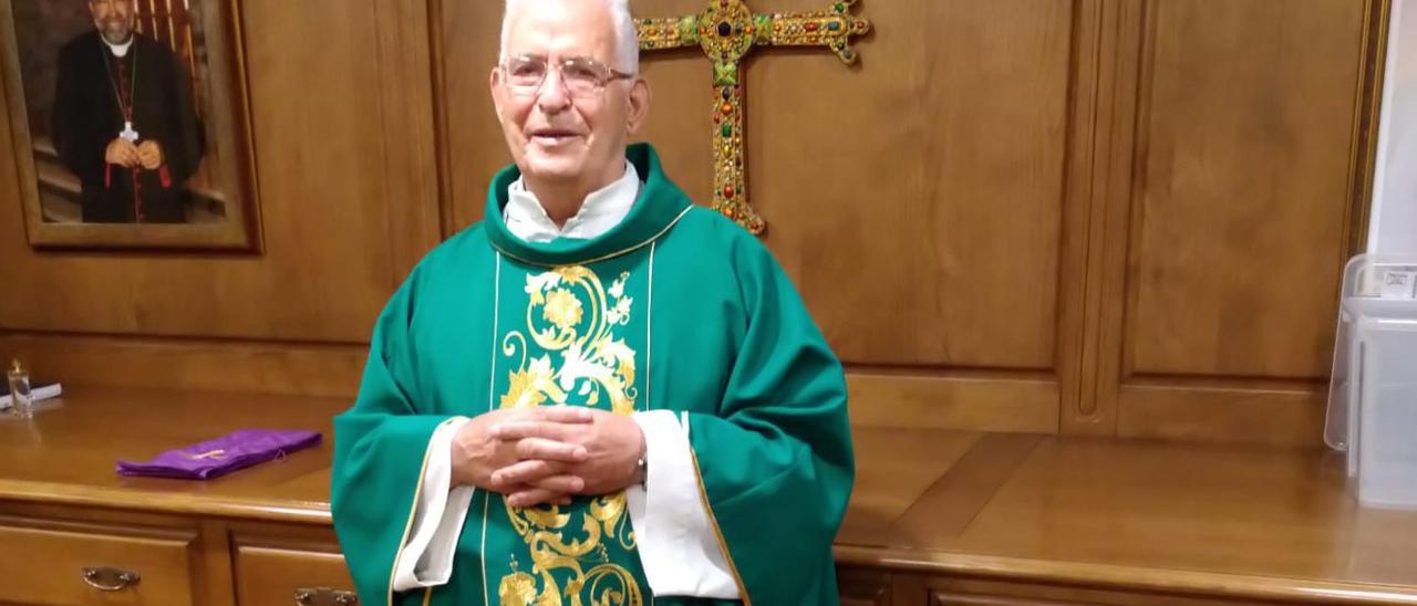 Gilberto Lorenzo Reigada, en la parroquia de San Lorenzo.