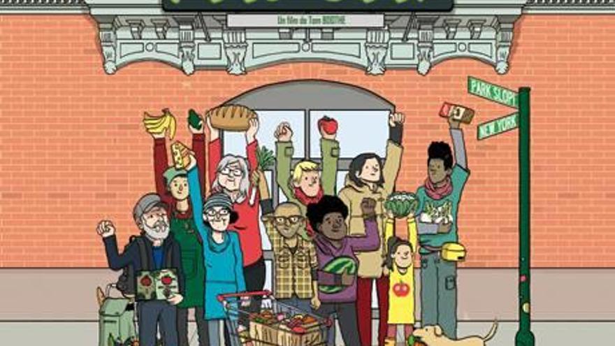 Cartell del documental sobre la Park Slope Food Coop de Nova York