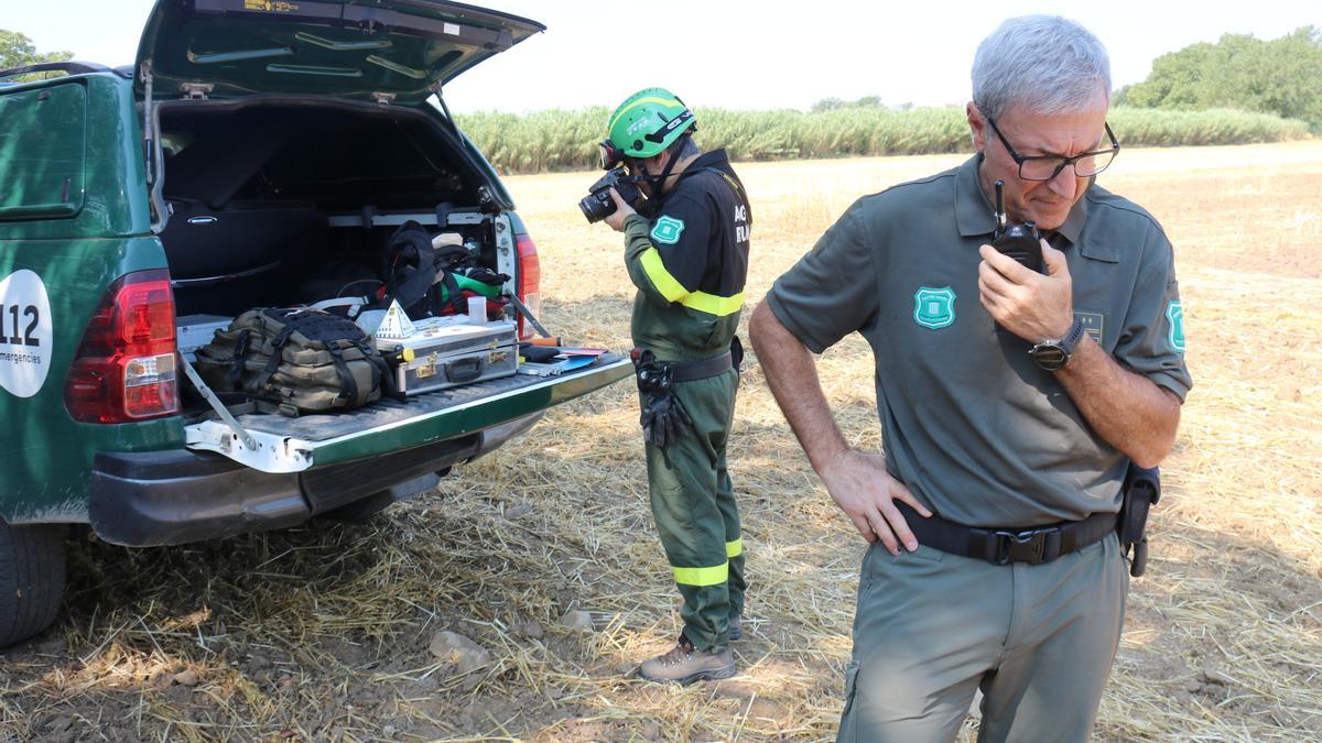 Els Agents Rurals nvestiguen les causes dels incendis